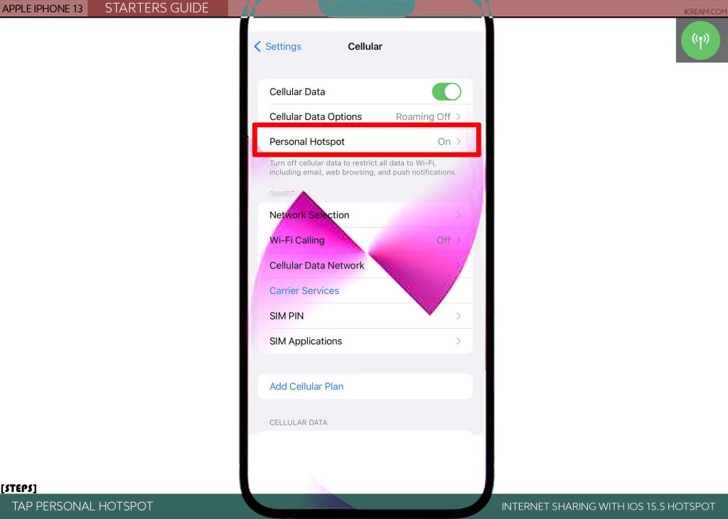 62eb92a78c8be طريقة إعداد نقطة الاتصال على آيفون 13