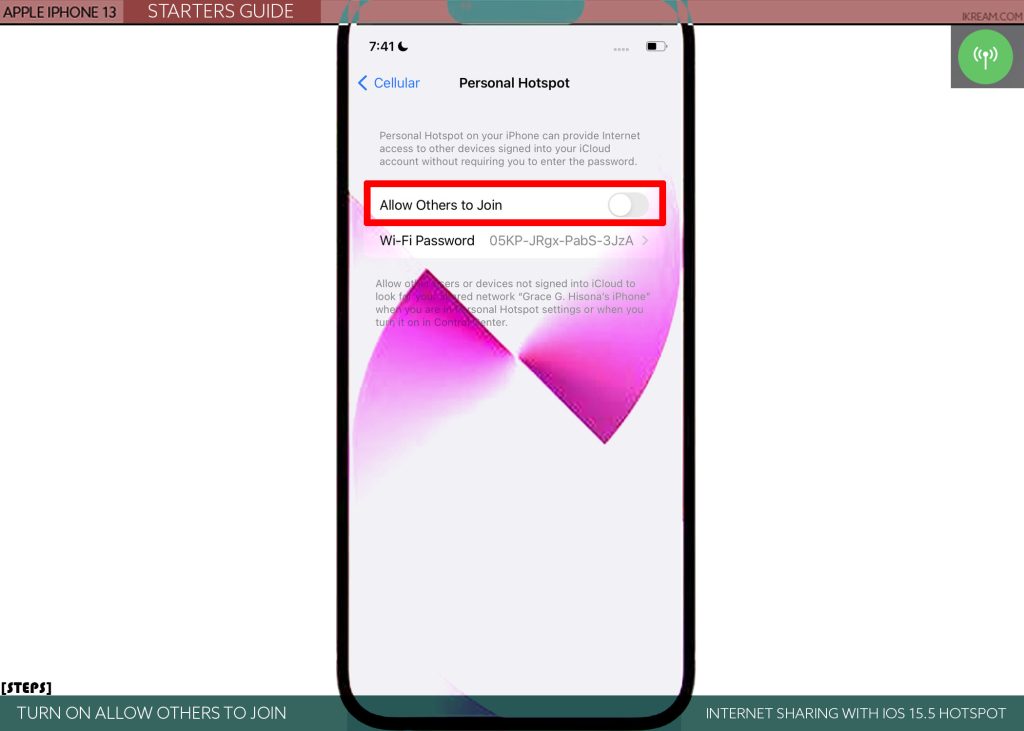 62eb92a83e72b طريقة إعداد نقطة الاتصال على آيفون 13