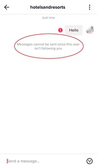 لا يمكن إرسال الرسائل