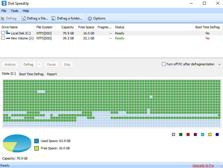 أداة إلغاء تجزئة القرص