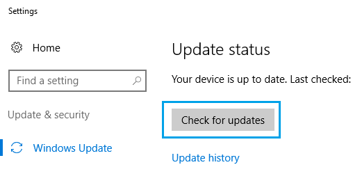 لا يحتوي Ethernet على خطأ تكوين IP صالح: كيفية الإصلاح؟ 48 Check For Updates Option in Windows 10
