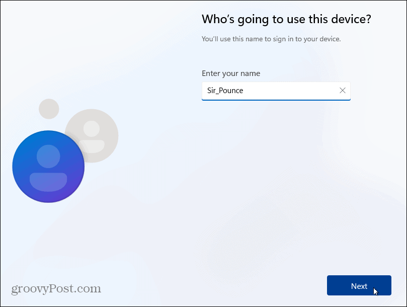 local user name