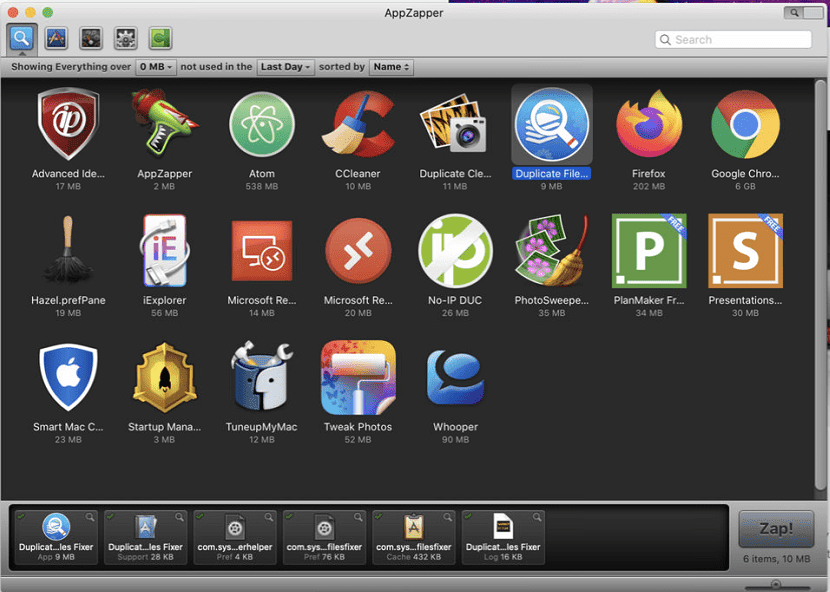 Appzapper, drag unwanted apps to AppZapper