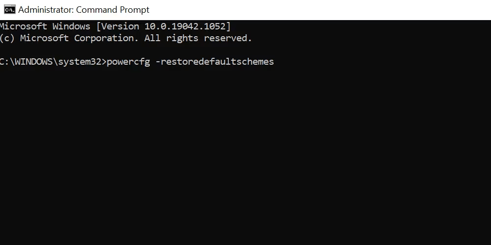 Şu Anda Hiçbir Güç Seçeneği Kullanılabilir Durumda Değil Hatası Nasıl Giderilir 3 Command Prompt window