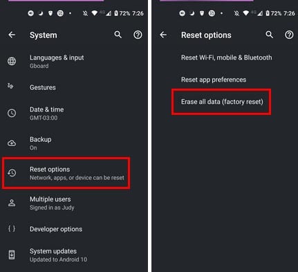 إصلاح الخطوط العمودية أو الأفقية على شاشة أندرويد 3 Factory reset android إصلاح الخطوط العمودية أو الأفقية على شاشة أندرويد