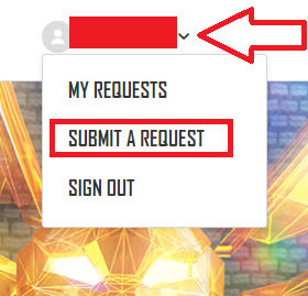 طريقة الاتصال بمركز مساعدة Garena Free Fire للإبلاغ عن شكوى 8 Free Fire submit request طريقة الاتصال بمركز مساعدة Garena Free Fire للإبلاغ عن شكوى