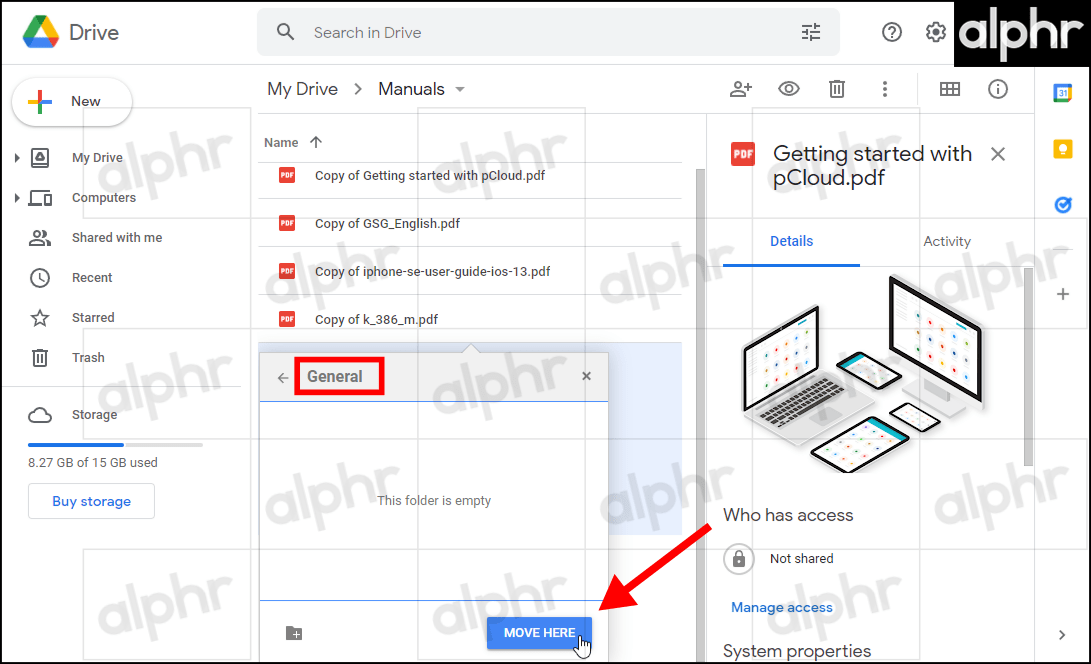Google Drive Copy Multiple Files to New Folder 06 طريقة نسخ مجلد في جوجل درايف