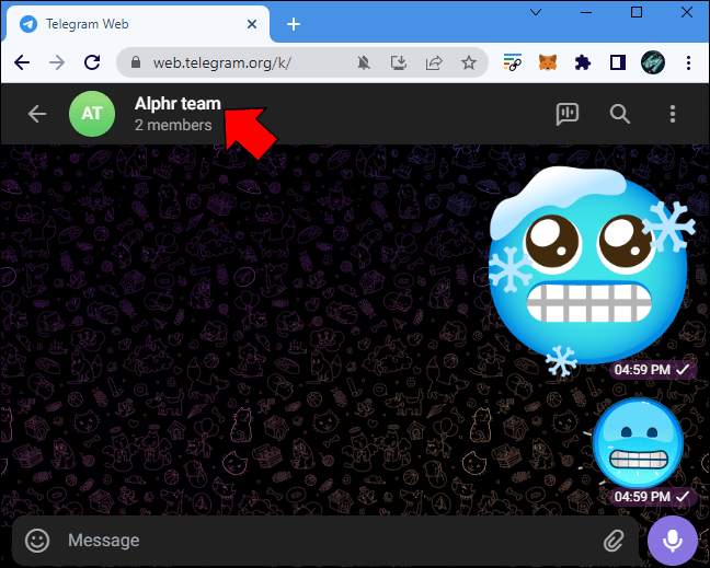 How to Create a Link in Telegram on a PC 4 1 Comment créer un lien vers un groupe dans Telegram ?