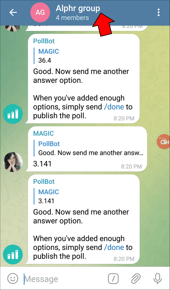 How to Create a Link in Telegram on an Android Device 2 1 Comment créer un lien vers un groupe dans Telegram ?