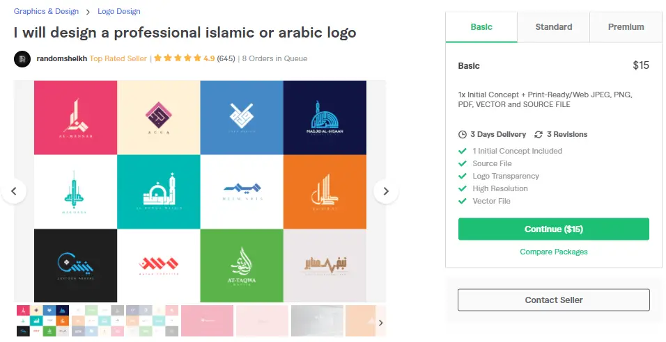 I will design a professional islamic or arabic logo