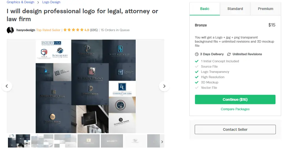 I will design professional logo for legal, attorney or law firm