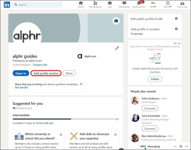 Linkedin CV Ekleme: Nasıl yayınlayabilirsiniz? 26 Linkedin 13 Linkedin CV Ekleme: Nasıl yayınlayabilirsiniz?