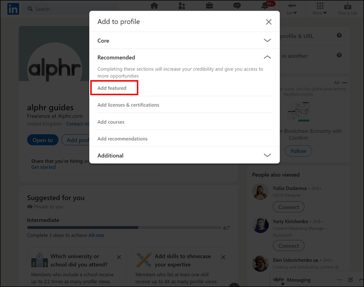 Linkedin CV Ekleme: Nasıl yayınlayabilirsiniz? 27 Linkedin 14 Linkedin CV Ekleme: Nasıl yayınlayabilirsiniz?
