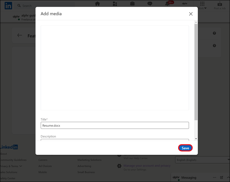 Linkedin CV Ekleme: Nasıl yayınlayabilirsiniz? 29 Linkedin 16 Linkedin CV Ekleme: Nasıl yayınlayabilirsiniz?