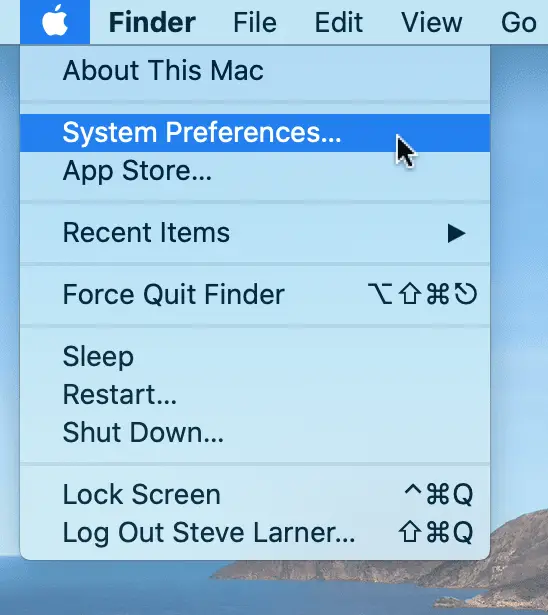 Mac System Preferences Menu 1 1 Comment régler une alarme sur un Macbook