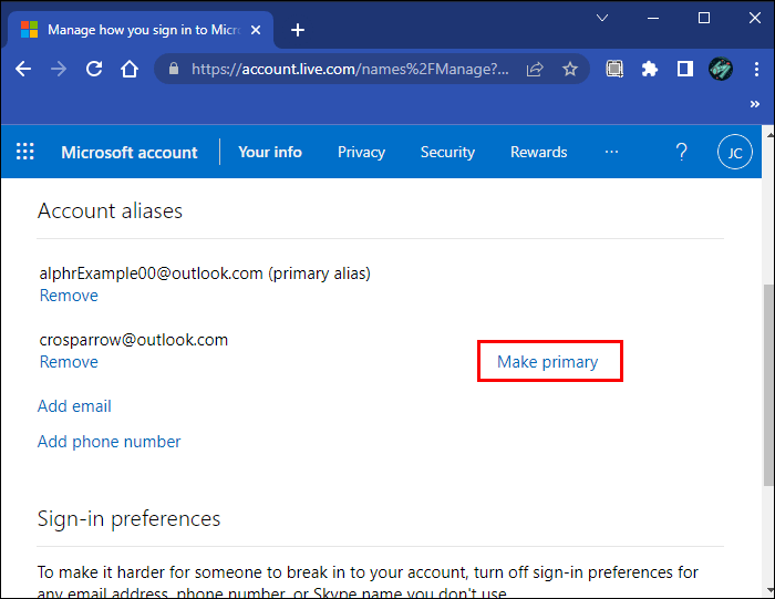كيفية تغيير البريد الالكتروني في Outlook 10 Make1 كيفية تغيير البريد الالكتروني في Outlook