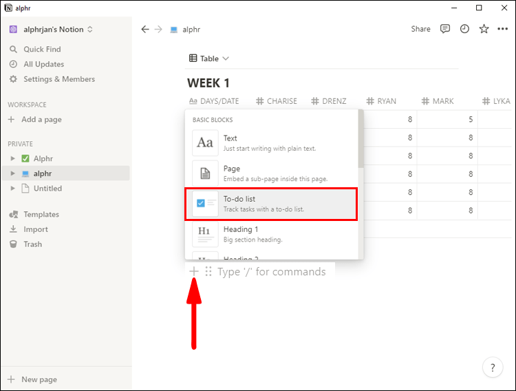 Notion 4 2 Comment décocher tout dans Notion