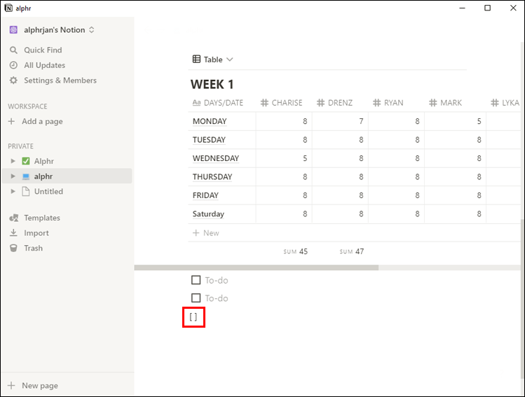 Notion 6 3 Comment décocher tout dans Notion