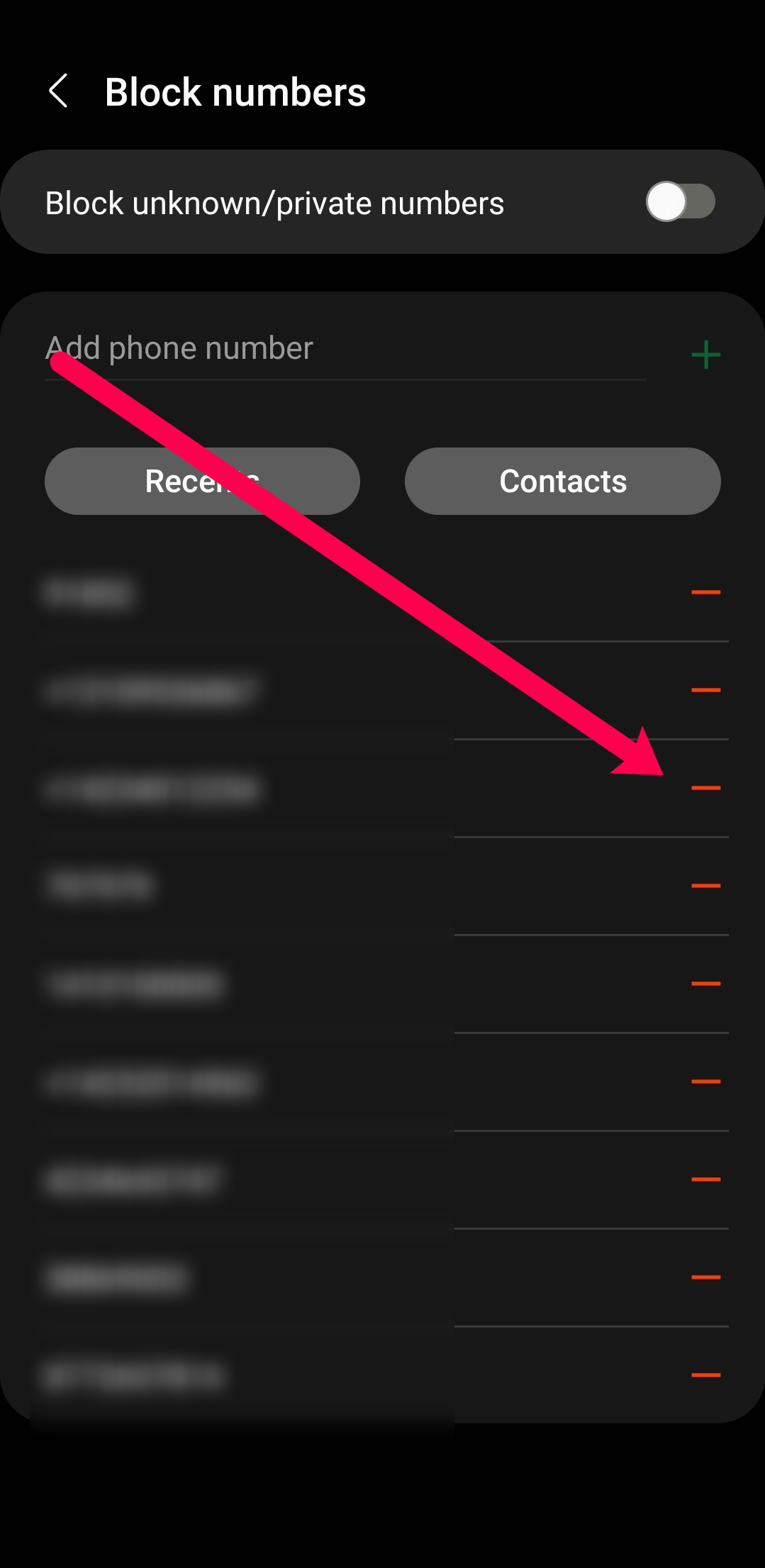 Screenshot 6 6 1 Comment débloquer un numéro de téléphone après l'avoir bloqué ?
