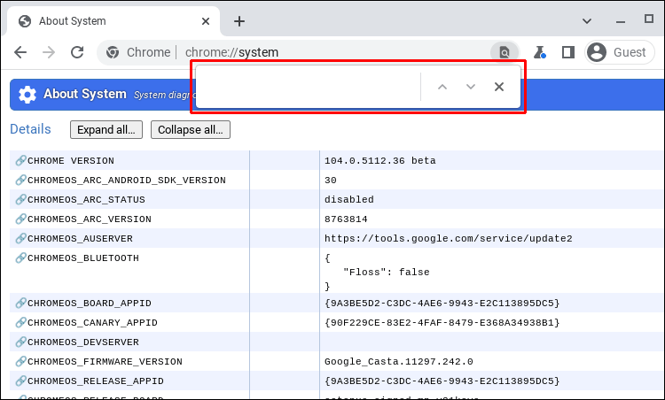 Use Chromes About Page 2 Comment trouver le numéro de modèle d'un Chromebook ?