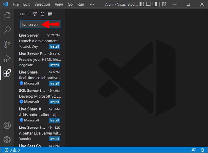 Comment ouvrir dans le navigateur à partir du code VS 29 Visual Studio Code 18 1 1 Comment ouvrir dans le navigateur à partir du code VS