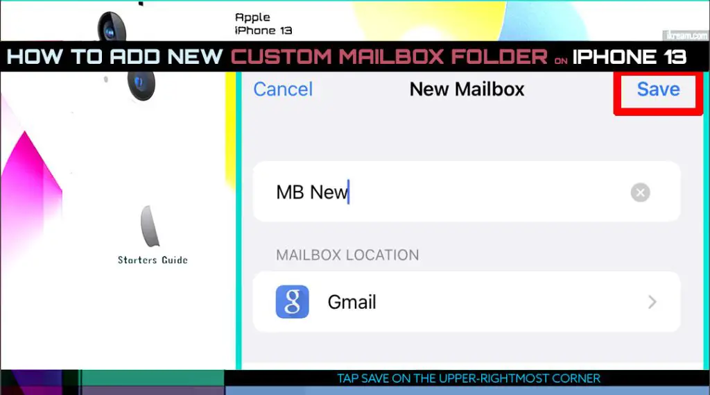 add custom mailbox folder iphone13 SAVE 1024x569 1 iPhone Mail Yeni Posta Kutusu Oluşturma/Ekleme