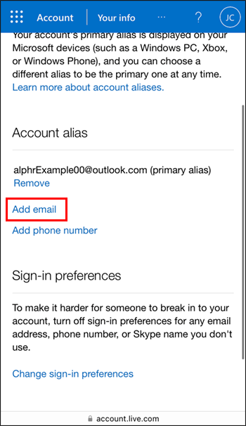 كيفية تغيير البريد الالكتروني في Outlook 19 add iphone كيفية تغيير البريد الالكتروني في Outlook