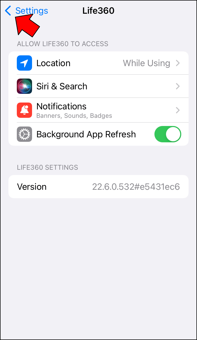 Life360 ne parvient pas à localiser: comment résoudre le problème de non mise à jour de l'emplacement ? 6 app permission 1 1 Life360 ne parvient pas à localiser: comment résoudre le problème de non mise à jour de l'emplacement ?
