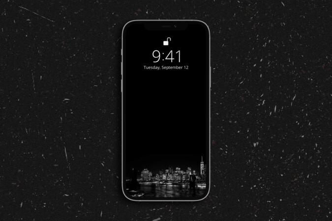 17 beaux fonds d'écran noirs pour iPhone gratuitement 3 fond d'écran des lumières de la ville