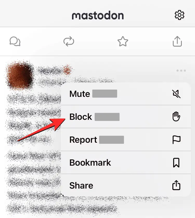 block someone on mastodon app 7 a كيفية منع شخص ما على Mastodon
