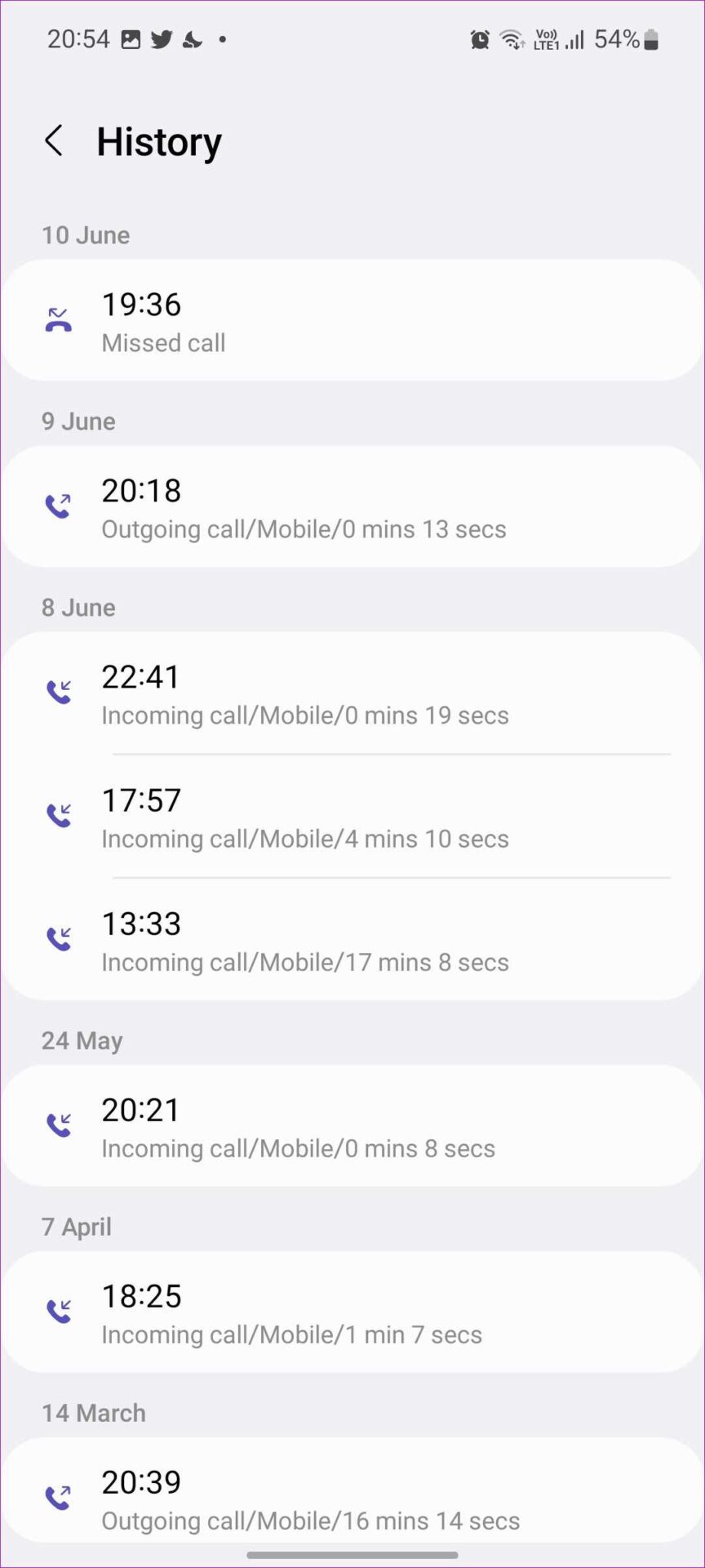 call hisotry from samsung contacts app 1 Comment vérifier l'historique des appels d'un numéro sur Android ?