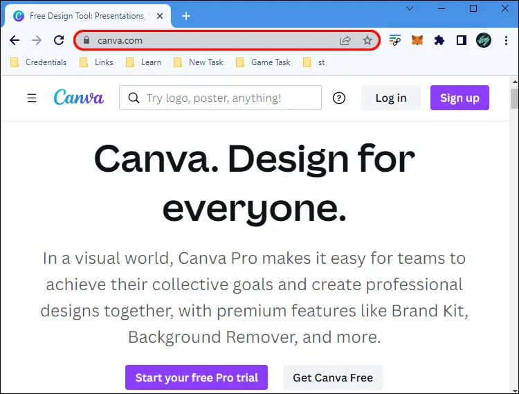 canva web 1 Comment utiliser Canva pour créer des cartes de visite