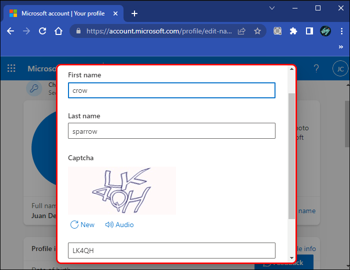 كيفية تغيير البريد الالكتروني في Outlook 13 capcha1 كيفية تغيير البريد الالكتروني في Outlook