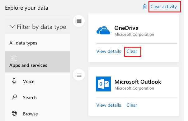Comment afficher l'historique des activités sur un PC Windows 10 19 clear