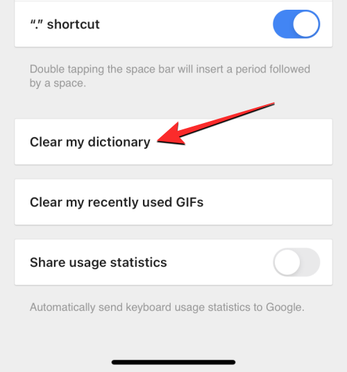 clear keyboard history on iphone 25 a كيفية مسح سجل لوحة المفاتيح على آيفون