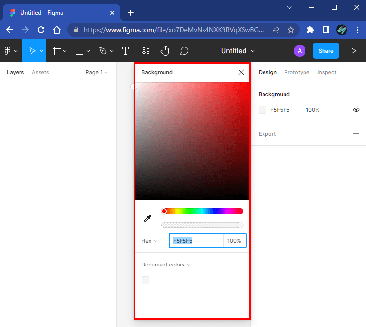 Comment changer la couleur de l'arrière-plan dans Figma 3 color picker1 1 Comment changer la couleur de l'arrière-plan dans Figma