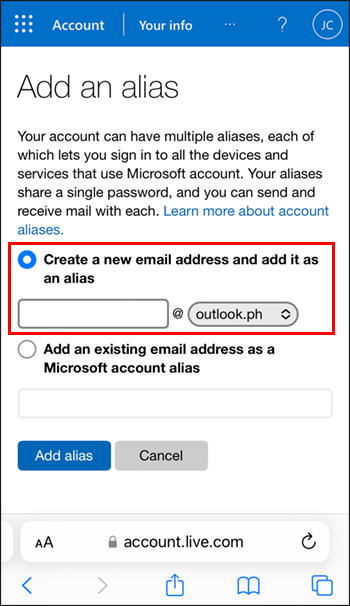 كيفية تغيير البريد الالكتروني في Outlook 20 create a new كيفية تغيير البريد الالكتروني في Outlook