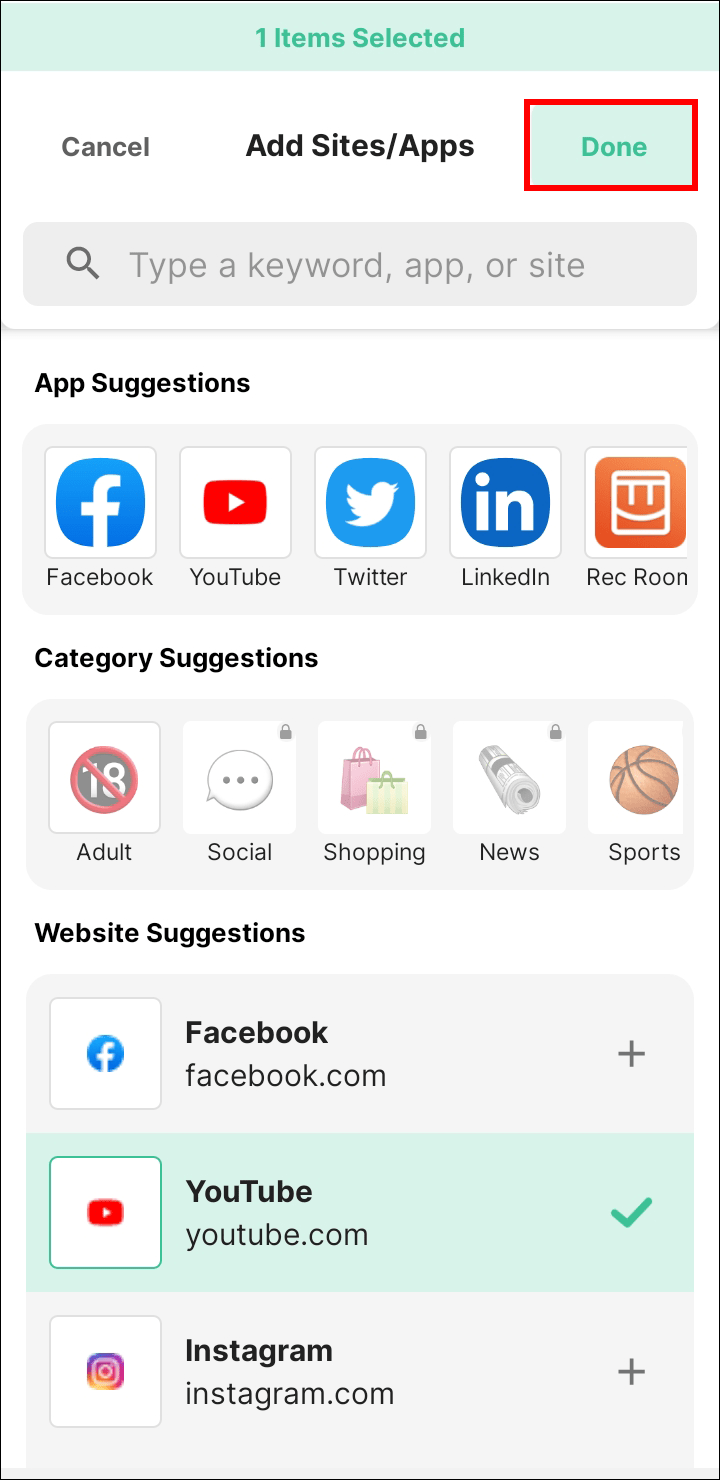done Comment bloquer YouTube sur Android