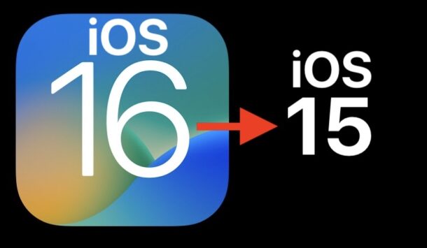Cómo degradar iOS 16 a iOS 15