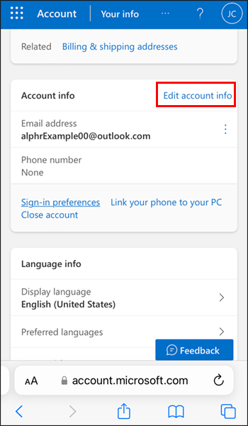 كيفية تغيير البريد الالكتروني في Outlook 18 edit iphone كيفية تغيير البريد الالكتروني في Outlook