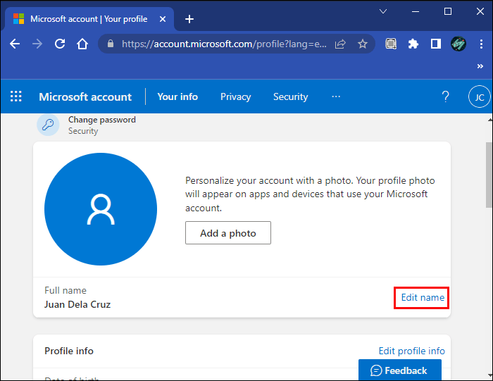 كيفية تغيير البريد الالكتروني في Outlook 12 edit name1 كيفية تغيير البريد الالكتروني في Outlook