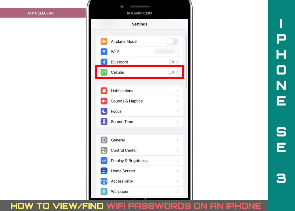 find wifi password iphone se3 cellular 1024x731 1 iPhone'da Wifi Şifresi Nasıl Bulunur (iOS 15.5)