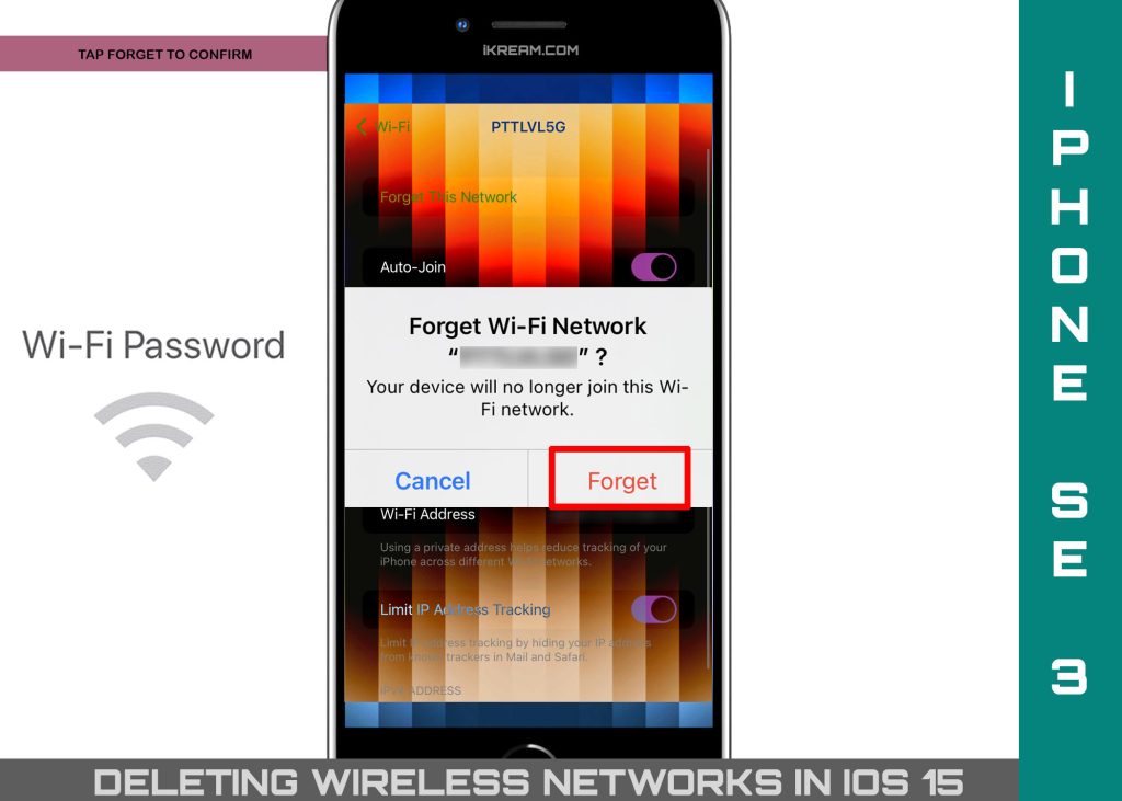 iPhone Wi-Fi Ağı Nasıl Silinir 8 forget wifi network iphone se 3 FORGET 1024x731 1 iPhone Wi-Fi Ağı Nasıl Silinir