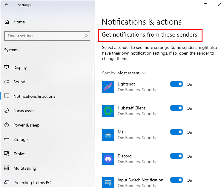 Comment réparer la touche Shift S de Windows qui ne fonctionne pas 4 get notifications1 1 Comment réparer la touche Shift S de Windows qui ne fonctionne pas