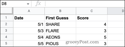 Comment supprimer les lignes vides dans Google Sheets 5 Deleted Google Sheets row