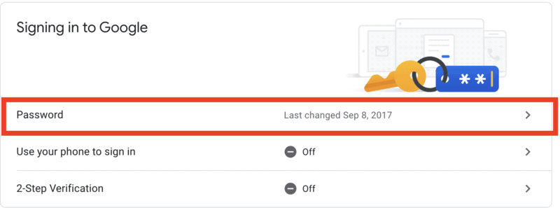 Change your Gmail password