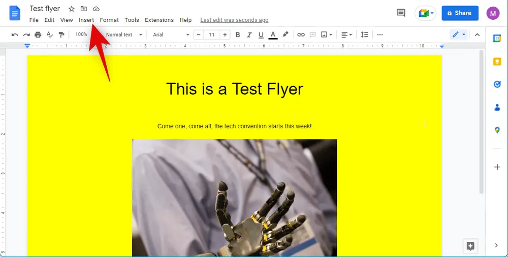 how to create a flyer in google docs 14 كيفية إنشاء نشرة إعلانية في مستندات Google