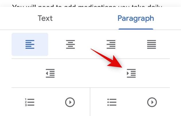 how to indent second line google docs mobile 3 كيفية عمل مسافة بادئة للسطر الثاني في محرر مستندات جوجل