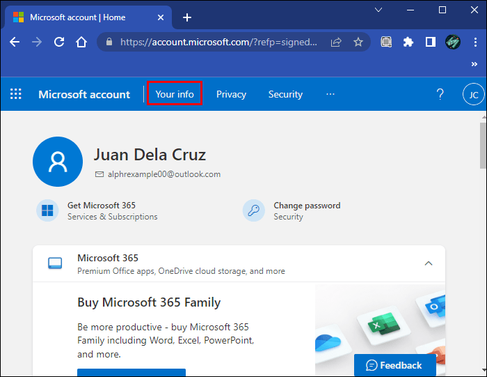 كيفية تغيير البريد الالكتروني في Outlook 3 info1 كيفية تغيير البريد الالكتروني في Outlook