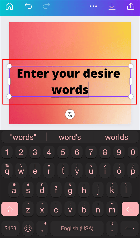 كيفية عمل خلفية متدرجة الألوان في Canva 64 1 13 كيفية عمل خلفية متدرجة الألوان في Canva
